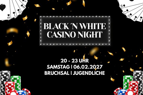 BLACK & WHITE CASINO NIGHT